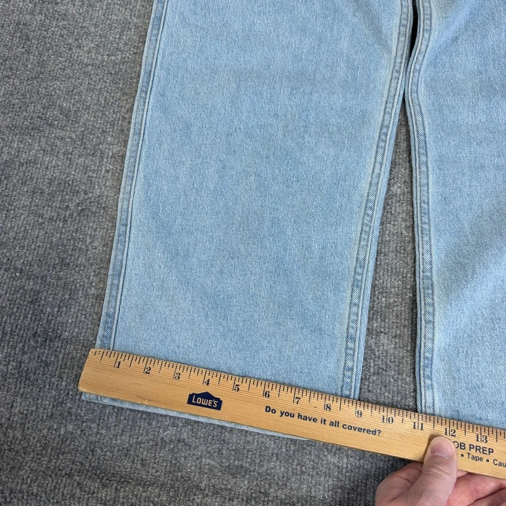 Hollister Baggy Jeans Men 31x30 Light Wash Carpenter Stretch Denim NEW